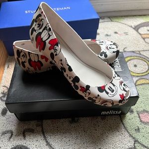 Melissa us 7 micky mouse hidden heels shoes
